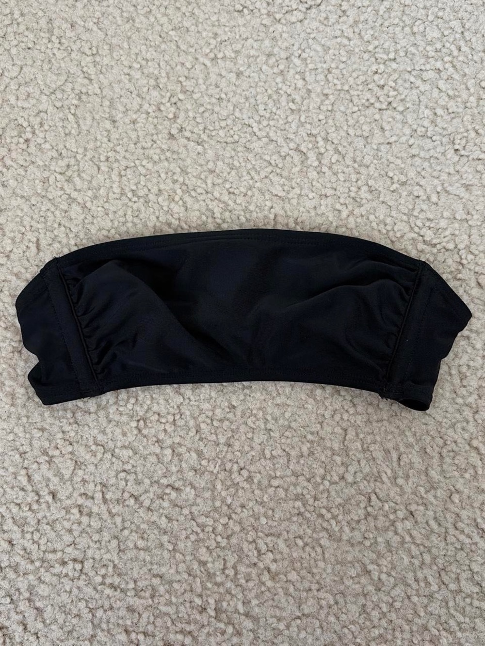 WILD FABLE BLACK BANDEAU BIKINI TOP